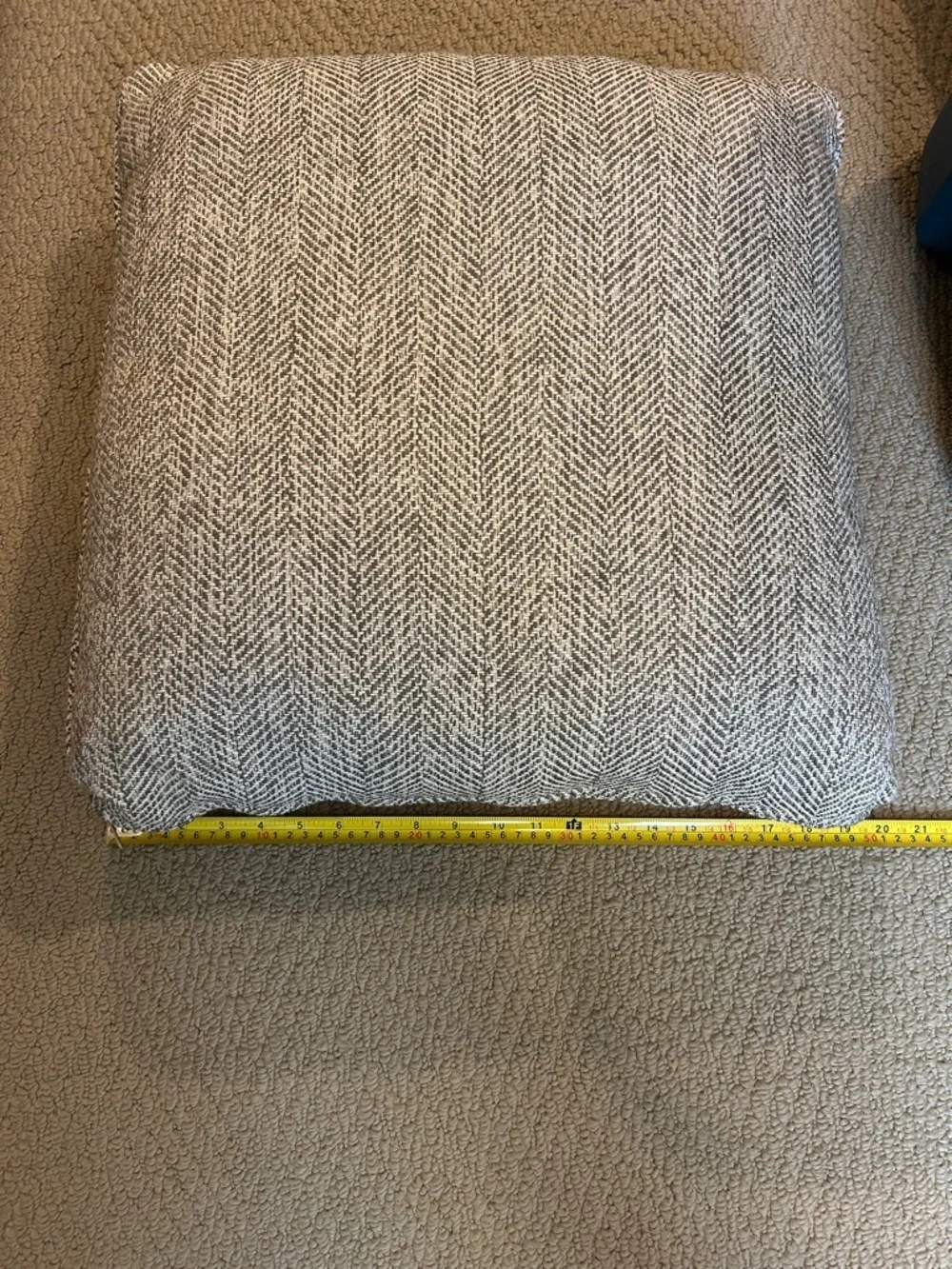 Elegant Tan Herringbone Throw Pillows
